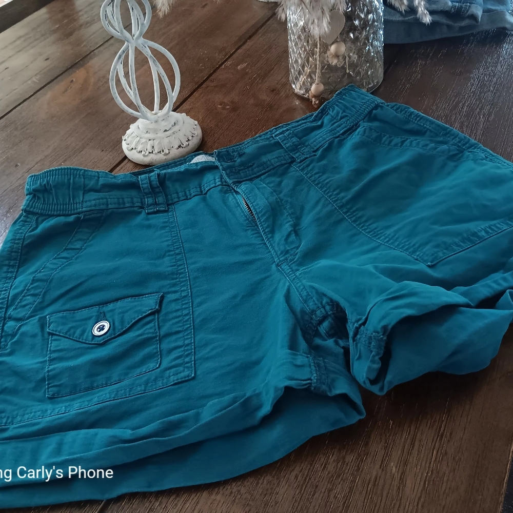Teal Women's Shorts Beautiful and My Favorite Go To As They Are So Comfortable.